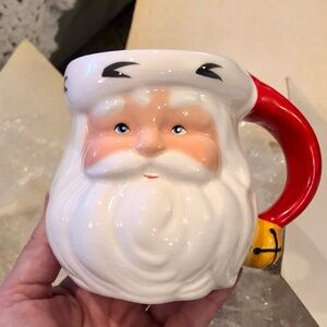 Avon Vintage Jolly Santa Mug Set of 4 4” Tall